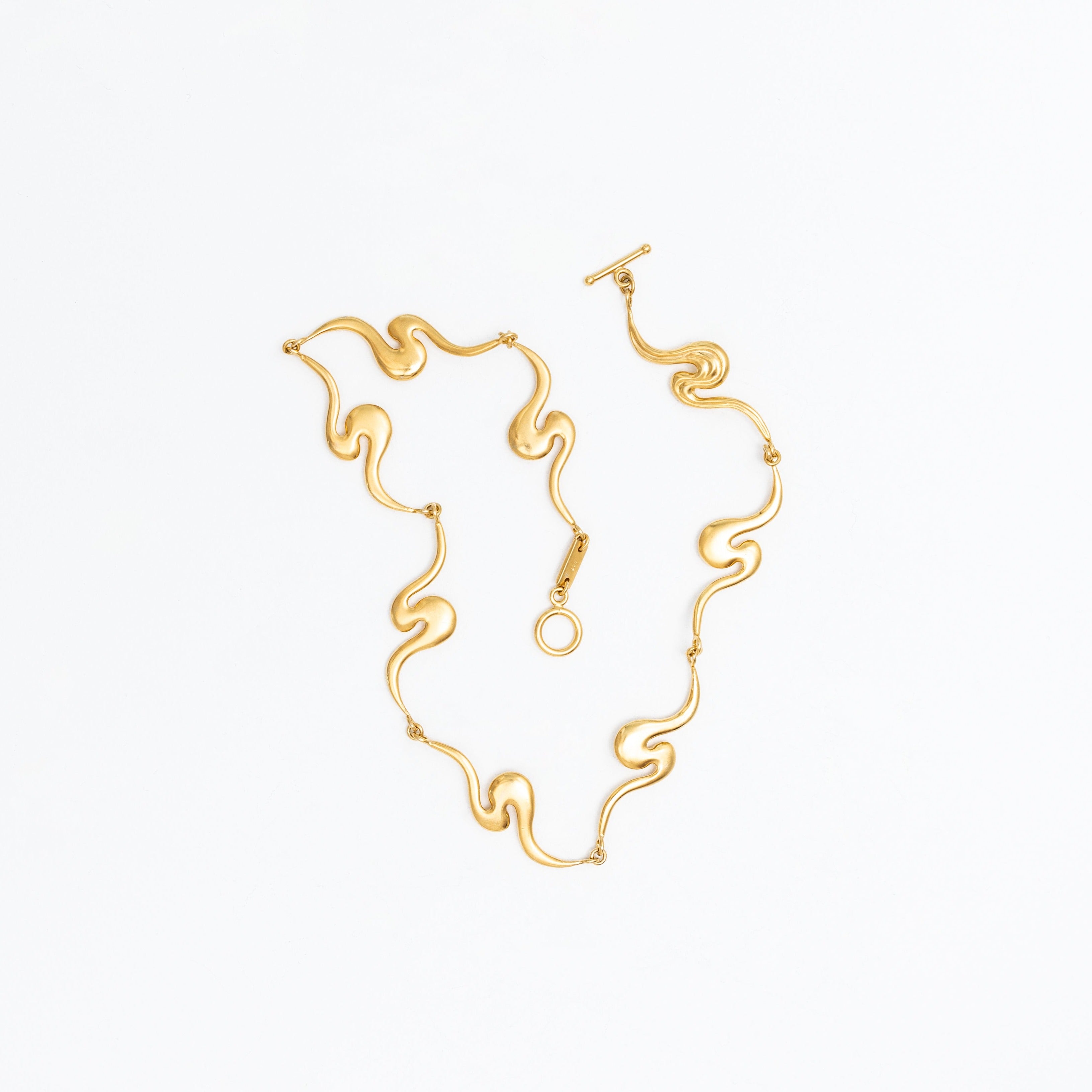 Simone Necklace, in gold-plated silver